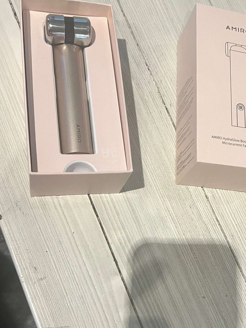 Hydraglow Booster/ Red Light & Microcurrent Facial Device - Gold